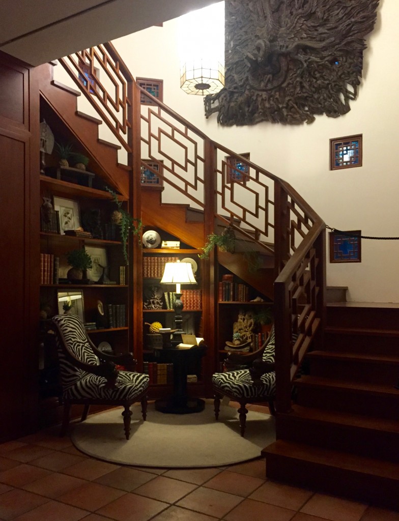 The foyer at the Fairchild-Sweeney House by Bonnin Ashley Antiques.