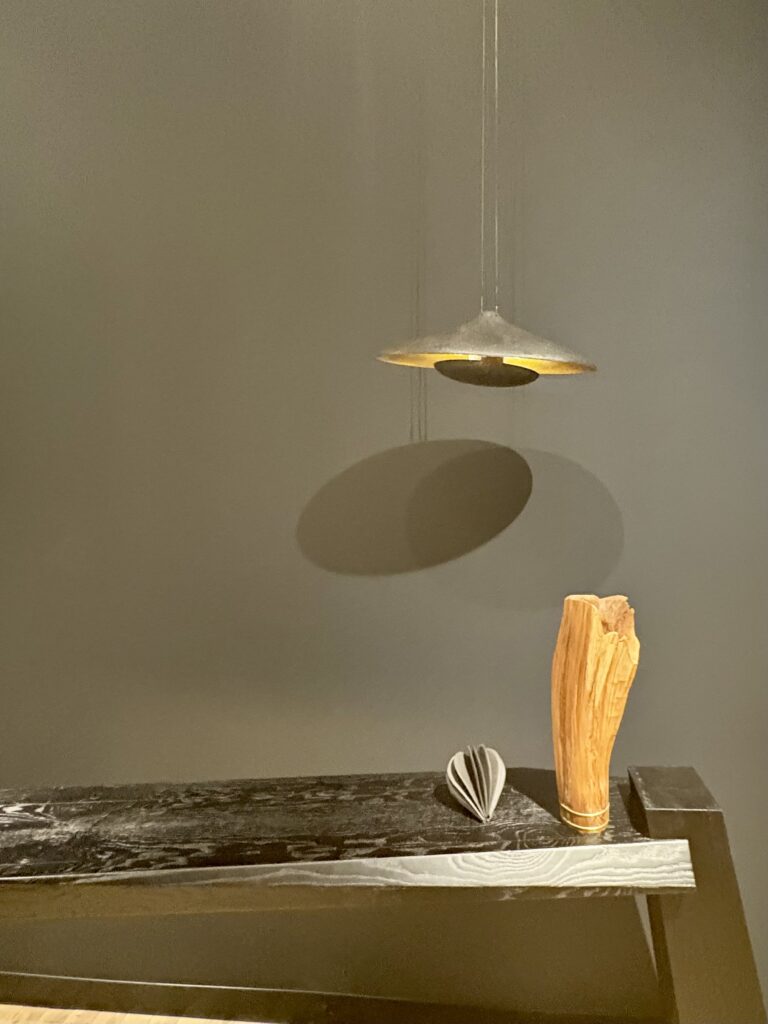 A hand-wrought pendant from Ateliers Courbet